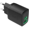 ŁADOWARKA SIECIOWA Greencell PowerSource Duo30 30W 1xUSB-C 1xUSB-A PD 3.0 QC 4.0+ czarna