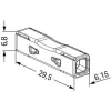 Szybkozłączka przelotowa uniwersalna LINKA/DRUT 2x 0,2-4mm2 WAGO 2773-2401 (Paczka 100szt.)
