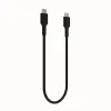 KABEL USB-C / USB-C Greencell PowerFlex 30cm PD 100W czarny silikonowy
