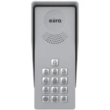 DOMOFON ''EURA'' ADP-36A3 ''INGRESSO BIANCO'' - 1-rodzinny, kaseta zewnętrzna z szyfratorem