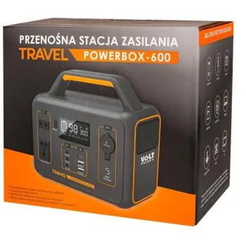 Przenośna stacja zasilania Volt Polska TRAVEL POWERBOX OPTI 600