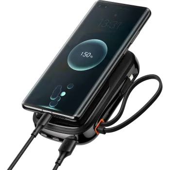Powerbank Baseus Qpow Digital Display PPQD060101 10000mAh 22,5W PD QC 3.0 1x USB-A 2x USB-C + KABEL