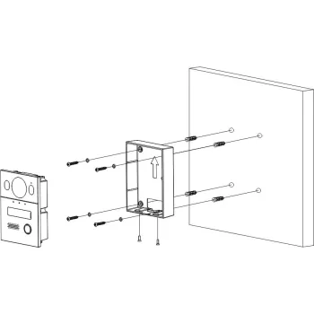 Zestaw wideodomofonowy jednorodzinny hybrydowy 2-wire KTX01(S)