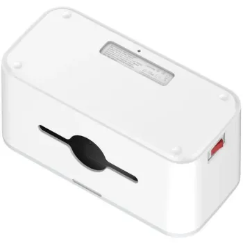 LISTWA ANTYPRZEPIĘCIOWA Z ZABEZPIECZENIEM Energizer 5x SCHUKO 2x USB-A 1x USB-C 2500W 10A KABEL 2M MAGNETIC