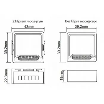 Moduł OXT mini przekaźnik beznapięciowy AC 230V DC 5V 12-48V WiFi TUYA