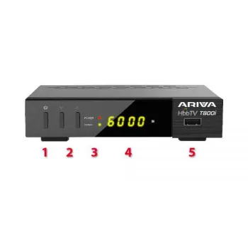 Tuner Ariva T800i HbbTV DVB-T2 H.265 HEVC