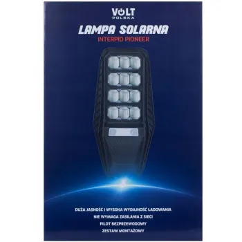 Lampa solarna VOLT POLSKA PIONEER 240 + panel 18W + 18.000mAh + pilot