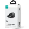 Mini ładowarka sieciowa Joyroom JR-TCF02 20W PD 3.0 QC 3.0 1x USB-C czarna