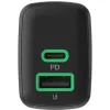 ŁADOWARKA SIECIOWA Greencell PowerSource Duo30 30W 1xUSB-C 1xUSB-A PD 3.0 QC 4.0+ czarna