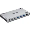 Przełącznik KVM Unitek USB-C 10Gbps z HDMI i transferem plików między systemami