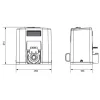 Zestaw Somfy Elixo 500 3S RTS 24V Comfort Pack (1216364) do bram przesuwnych