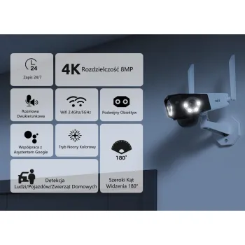 Kamera IP Reolink DUO Series W730 WiFi 4K 8MP LED 30m