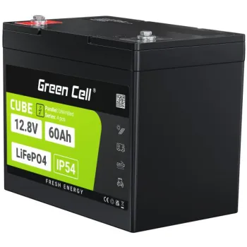 AKUMULATOR LITOWO-ŻELAZOWO-FOSFORANOWY LiFePO4 Green Cell Cube 12.8V 60Ah LFPGC12V60AH