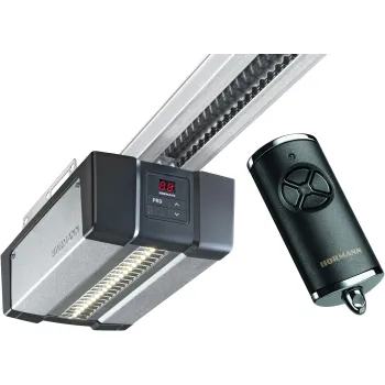 Brama garażowa segmentowa Renomatic/Hormann z napędem Supramatic E i szyną FS10-K - przetłoczenia L Planar. Wymiar 5000x2250mm.