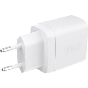 ŁADOWARKA SIECIOWA Greencell PowerSource Duo30 30W 1xUSB-C 1xUSB-A PD 3.0 QC 4.0+ biała