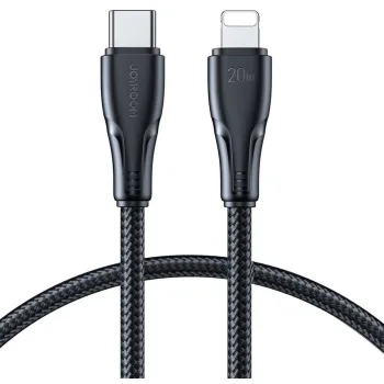 Kabel USB-C / Lightning Joyroom S-CL020A11 120cm 20W w oplocie czarny