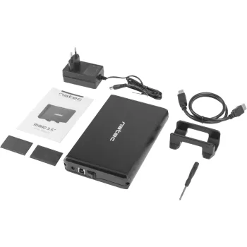 Zewnętrzna obudowa dysku Natec Rhino SATA 3.5cala USB 3.0 Aluminium