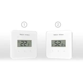 Przewodowy regulator pokojowy sinum czarny R-S2 Tech Sterowniki