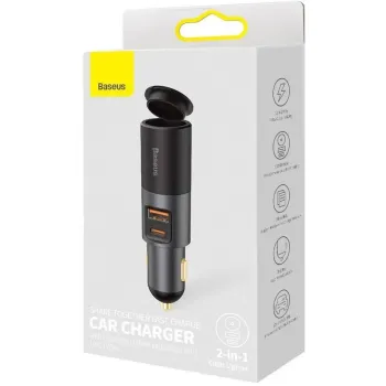 ŁADOWARKA SAMOCHODOWA Baseus Share Together 120W 3A 1x USB-A 1x USB-C PD 30W QC 4.0+