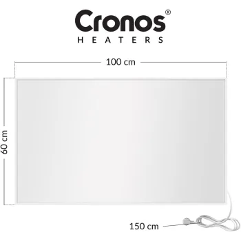 Zestaw Panel grzewczy IR CRONOS Carbon P800 White