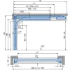 Brama garażowa segmentowa Renomatic/Hormann z napędem ProLift500-2 i szyną FS30 - przetłoczenia L Planar. Wymiar 2500x2125mm.