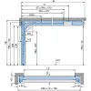 Brama garażowa segmentowa Renomatic/Hormann z napędem Supramatic E i szyną FS10-K - przetłoczenia L Planar. Wymiar 5000x2125mm.