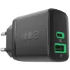 ŁADOWARKA SIECIOWA Greencell PowerSource Duo30 30W 1xUSB-C 1xUSB-A PD 3.0 QC 4.0+ czarna