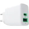 ŁADOWARKA SIECIOWA Greencell PowerSource Duo30 30W 1xUSB-C 1xUSB-A PD 3.0 QC 4.0+ biała