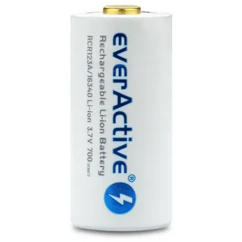 Akumulatorek 16340 / R-CR123 3,7V everActive 700mAh (1 szt.) z zabezpieczeniem