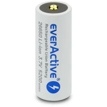 Akumulator 26650 Li-Ion 3,7V everActive 5200mAh micro USB (1 szt.) z zabezpieczeniem