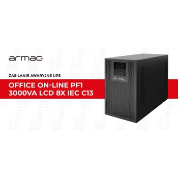 UPS ZASILACZ AWARYJNY Armac Office 3000VA ON-LINE PF1 Dust Free