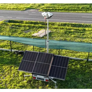 Przyczepa do monitoringu PV3 z zabudową z systemem na fotowoltaikę