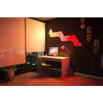 INTELIGENTNE PANELE LED Aurora Nanoleaf Light Panels Smarter Kit WI-FI (Zestaw 9 paneli)