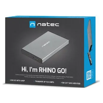 Zewnętrzna obudowa dysku Natec Rhino GO SATA 2.5cala USB 3.0 Szary
