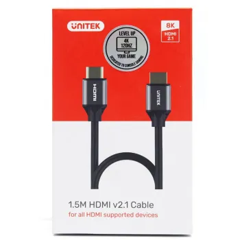 Kabel HDMI Unitek C137W 2.1 8K, UHD, 1,5m