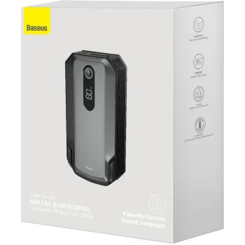 POWERBANK BOOSTER Baseus Max Car Jump Starter CGNL020001 20000mAh 12V 2000A + KABLE KROKODYLKI