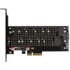 Adapter Axagon PCEM2-DC PCI-E x4 na M.2 NVMe z chłodzeniem