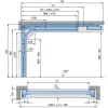 Brama garażowa segmentowa Renomatic/Hormann z napędem ProLift500-2 i szyną FS30 - przetłoczenia L Planar. Wymiar 2500x2250mm.