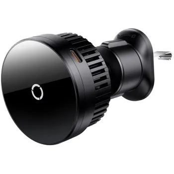 UCHWYT SAMOCHODOWY ŁADOWARKA INDUKCYJNA Baseus MagPro C40164100121-00 Qi 15W MagSafe NA KRATKĘ CZARNY