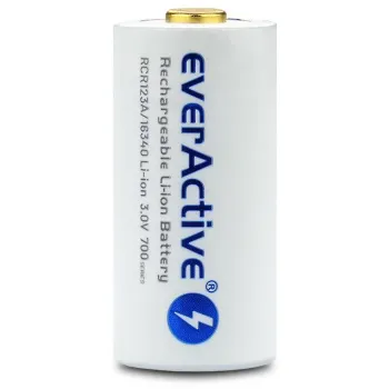 Akumulatorek 16340 / R-CR123 3V everActive 700mAh (1 szt.) z zabezpieczeniem