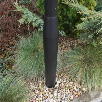 Słup oświetleniowy BEMKO składany 3 m 160×160 mm fi 60 mm czarny