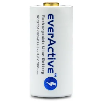 Akumulatorek 16340 / R-CR123 3V everActive 700mAh (1 szt.) z zabezpieczeniem