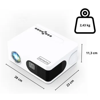 Projektor Zenwire E601H LED WiFi Android TV FULL HD 4K Autofocus