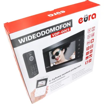 WIDEODOMOFON EURA VDP-00C5 CZARNY TUYA