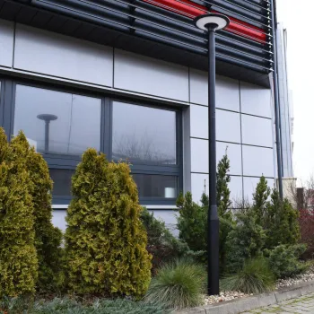 Słup oświetleniowy BEMKO składany 3 m 160×160 mm fi 60 mm czarny