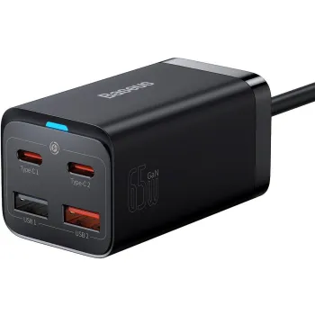 ŁADOWARKA SIECIOWA Baseus GaN 3 Pro Desktop Charger CCGP040101 65W 2x USB-A 2x USB-C PD 3.0 QC 4.0