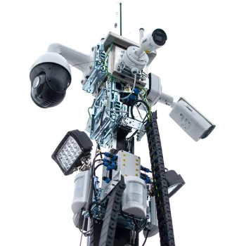 Mobilna wieża do zdalnego wideomonitoringu CCTV iCAM-TOWER AI 5MQ3