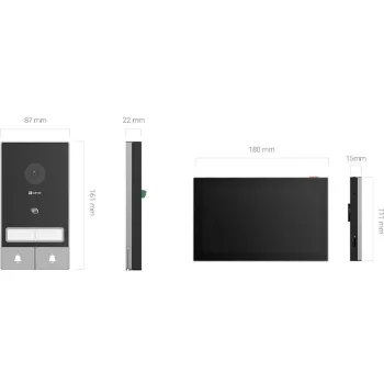 Zestaw wideodomofonowy EZVIZ HP7 z dwoma monitorami