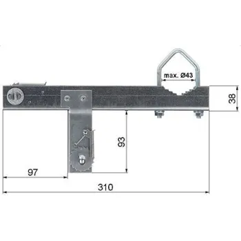 Obejma kominowa OK-43T13 + taśma stalowa