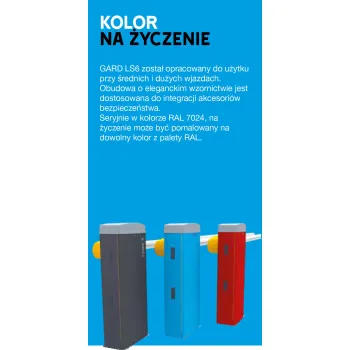 Szlaban CAME LS6 z ramieniem G06850 do 6,5m (pod LED)